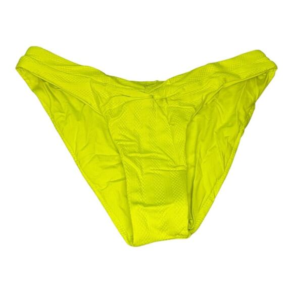 NEW BECCA by Rebecca Virtue Women’s Medium Prima Hipster Bottom Lime Green‎ NWT - Picture 2 of 5